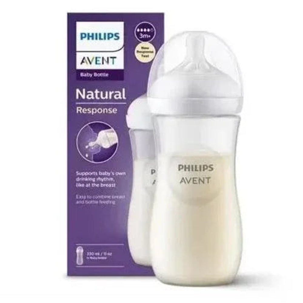 1 Pack - Avent Natural Bottle Response (6m+) 330ml - Baby Essentials - Philips Avent