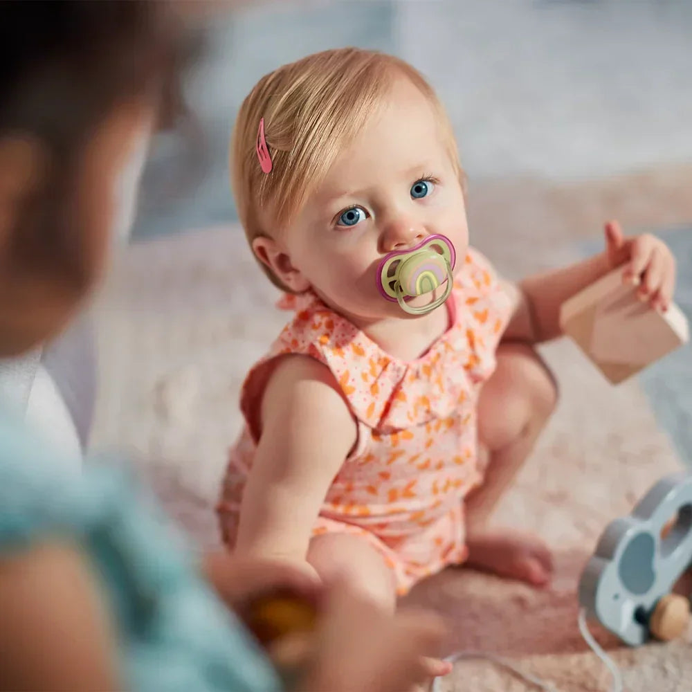 Philips Avent Ultra Air Pacifiers Sun & Rainbow (0-6m) – 2 Pcs