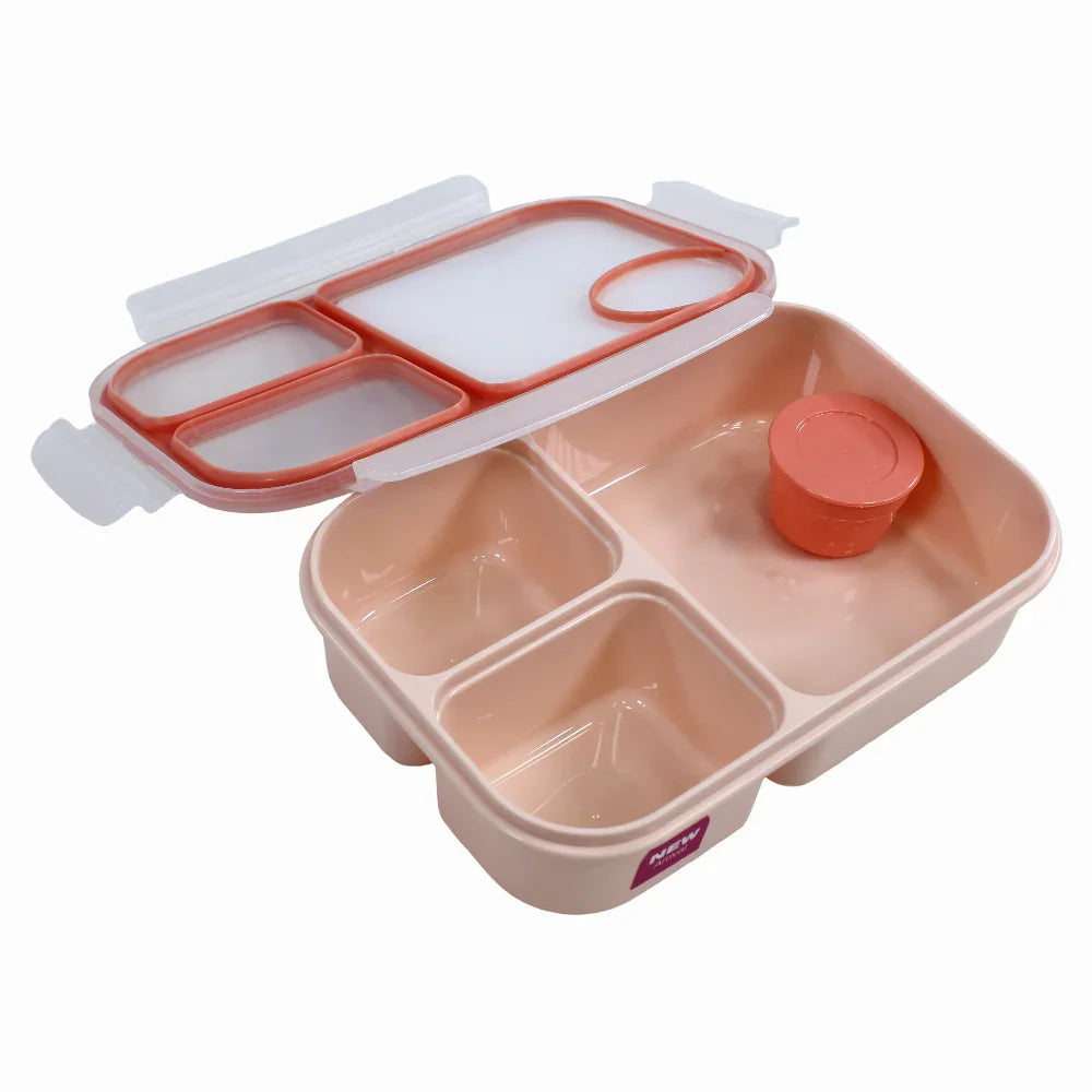 Divided Lunchbox – 980ml (Pink)