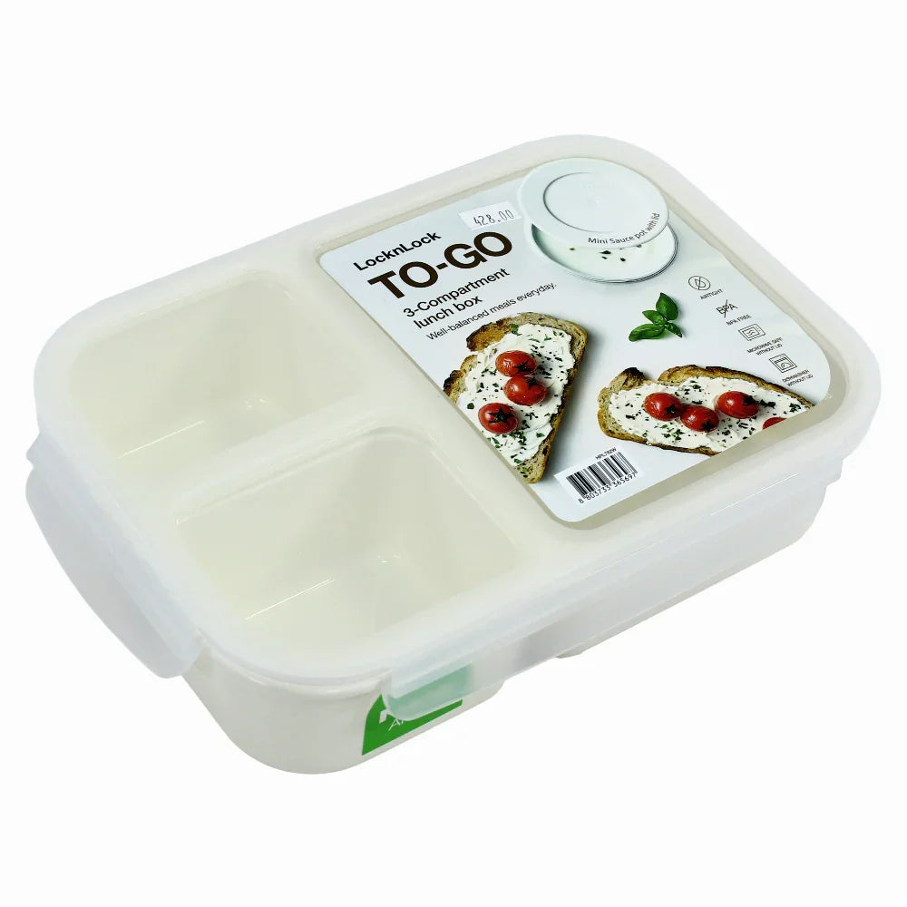 Divided Lunchbox –  1.5L (White)