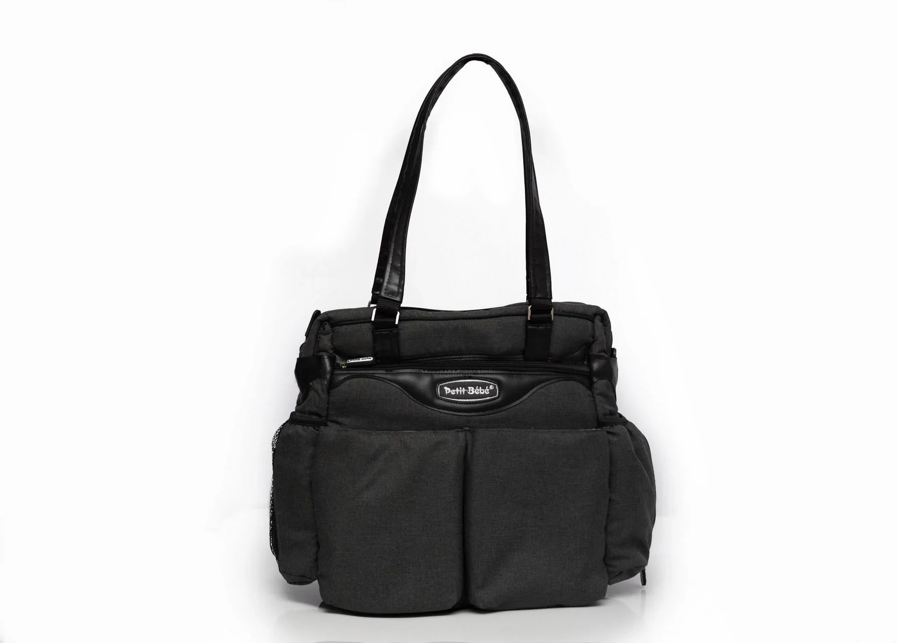 Petit Bebe Baby Diaper Bag Premium – Black & Black