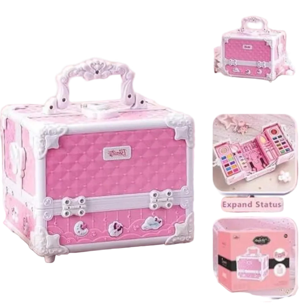 Girls Makeup Kit In Carry Case – Pink