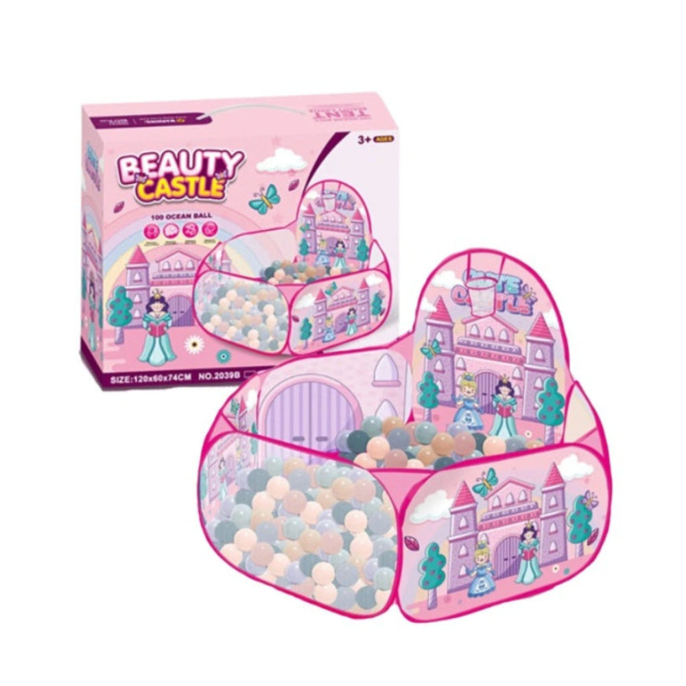 Beauty Castle Tent + 100 Balls - Toys - For Baby