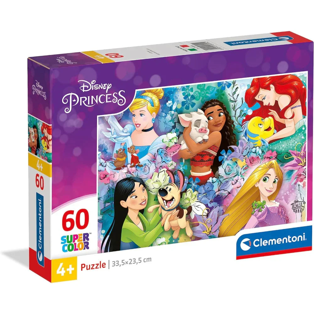 Clementoni Super Color Princesses Puzzle – 60Pcs