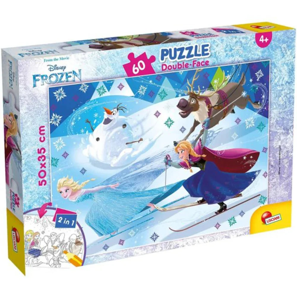 Lisciani Frozen Double-Face Puzzle - 60 Pieces - Toys