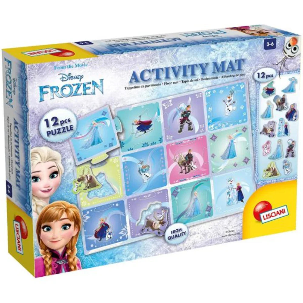 Disney Frozen Educational Giant Puzzle Mat – 12 Pieces - Toys - Lisciani