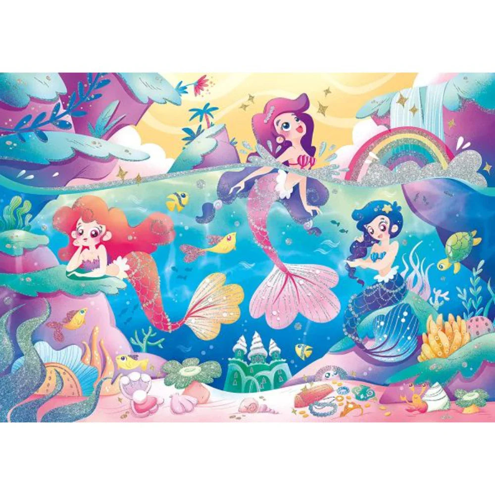 Clementoni Glittery Under the Sea Puzzle – 104Pcs