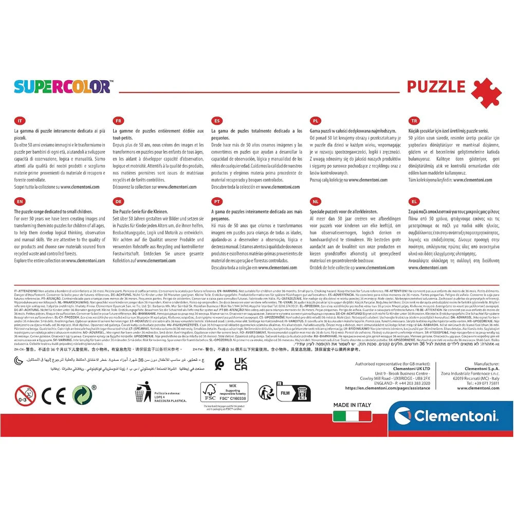 Clementoni Super Color Spider-Man Puzzle – 180Pcs