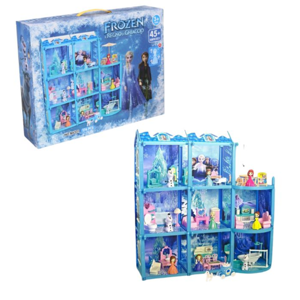 Frozen Villa Dollhouse Playset – 170 Pcs - Toys - Prime