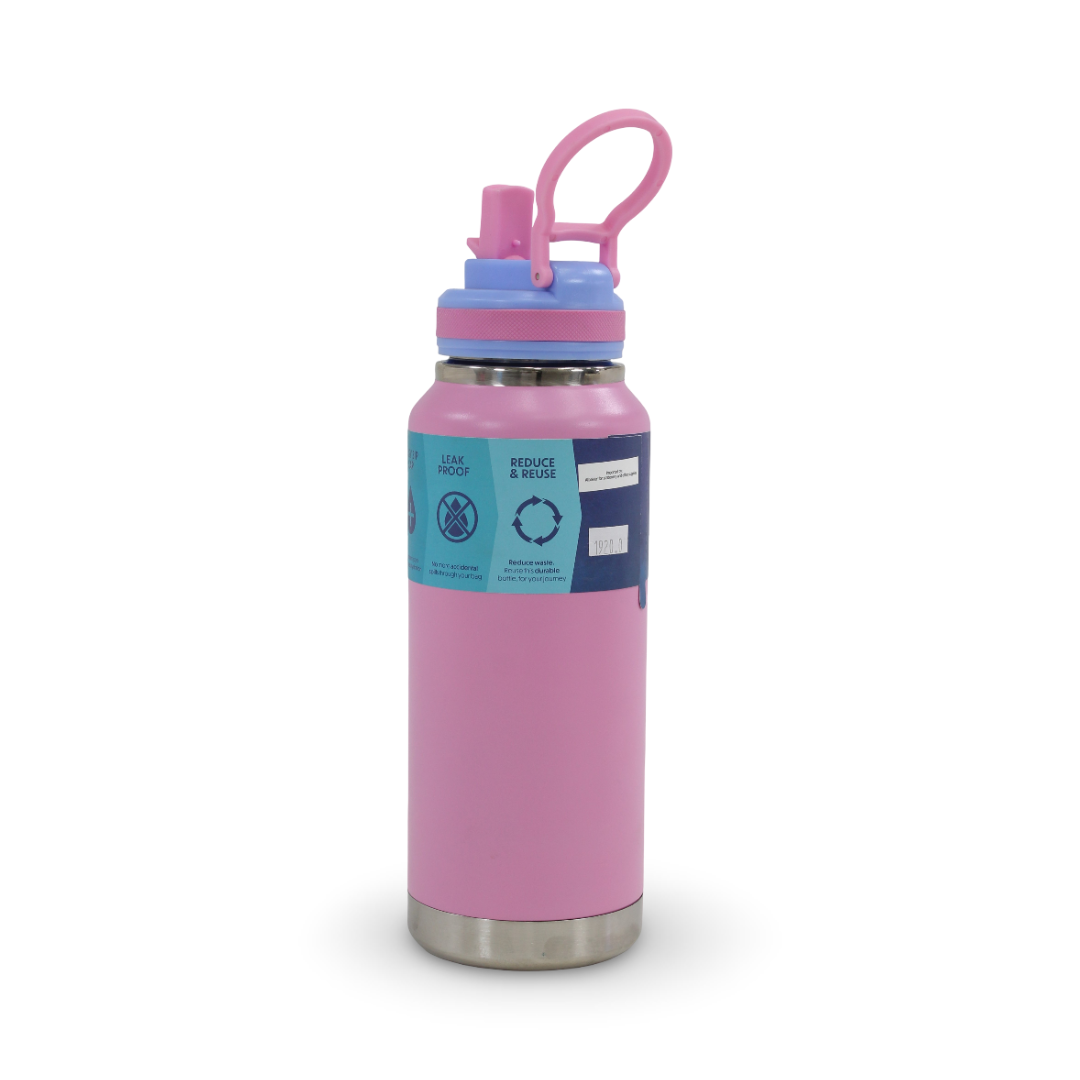 Smash Stainless Steel Double Wall Bottle 1L – Pink
