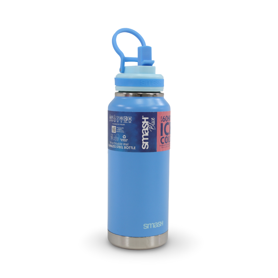 Smash Stainless Steel Double Wall Bottle 1L – Blue
