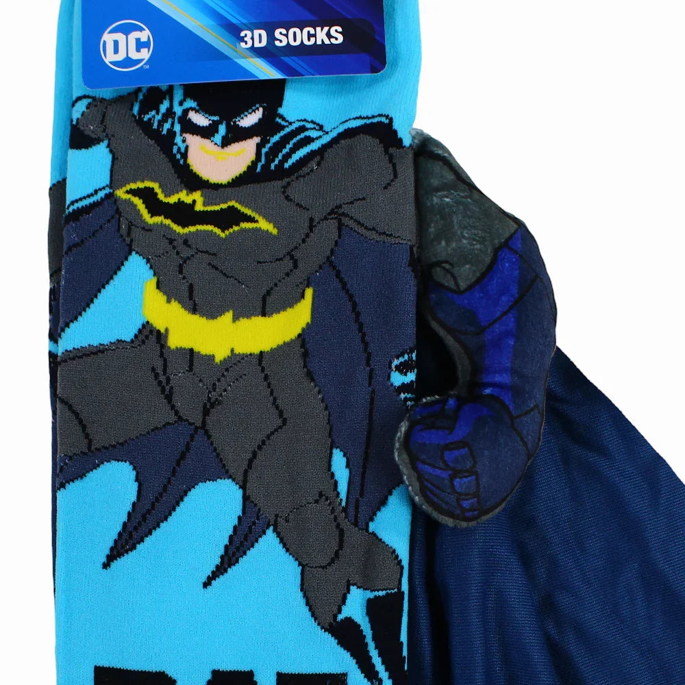 3D Boys Socks – Aqua with Batman Design