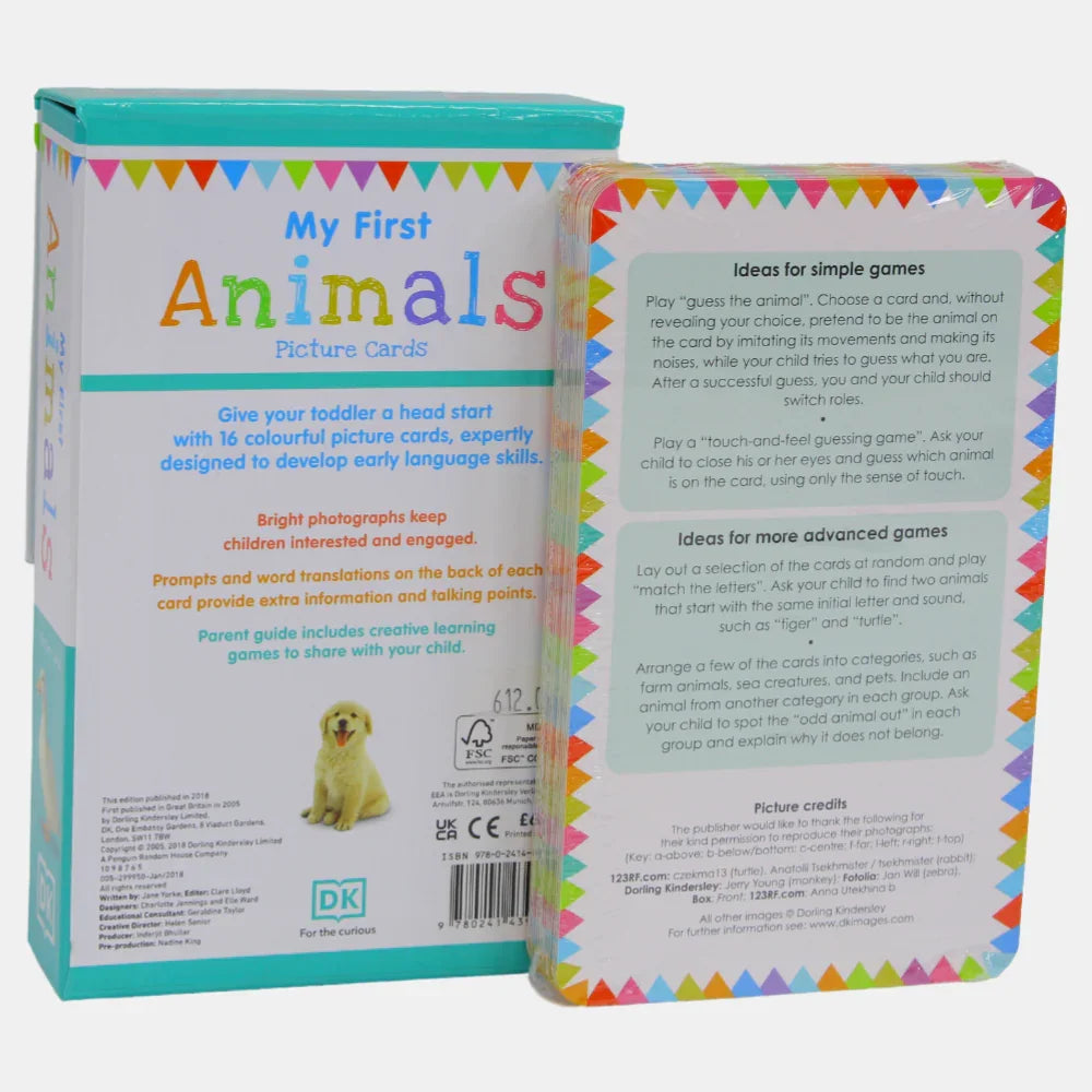 My First Animals: 16 Colourful Early Learning Cards