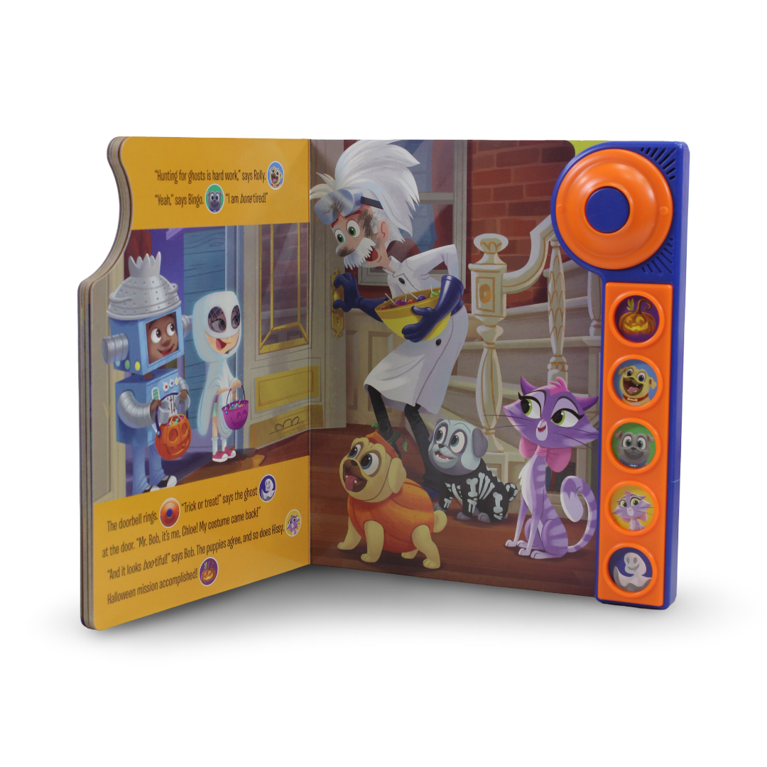 PI Kids Disney Junior Puppy Dog Pals: Happy Howl-Oween! Doorbell Sound Book