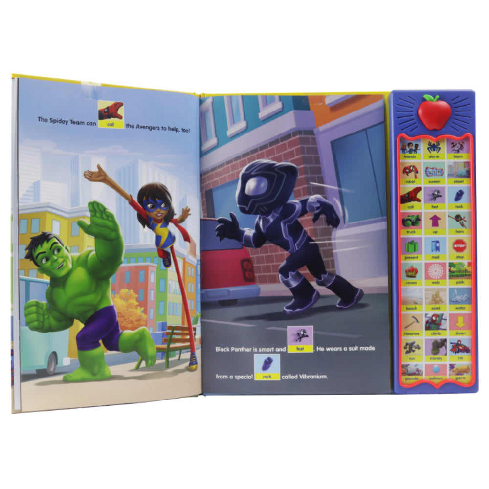 Disney Junior Marvel Spidey and His Amazing Friends: كتاب الكلمات الأولى الناطق