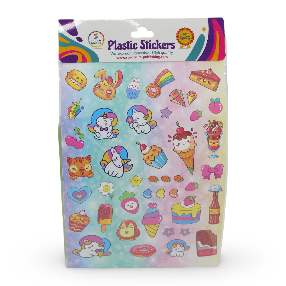 Spectrum Publishing "Sweet Fantasy" Plastic Stickers - Assortments