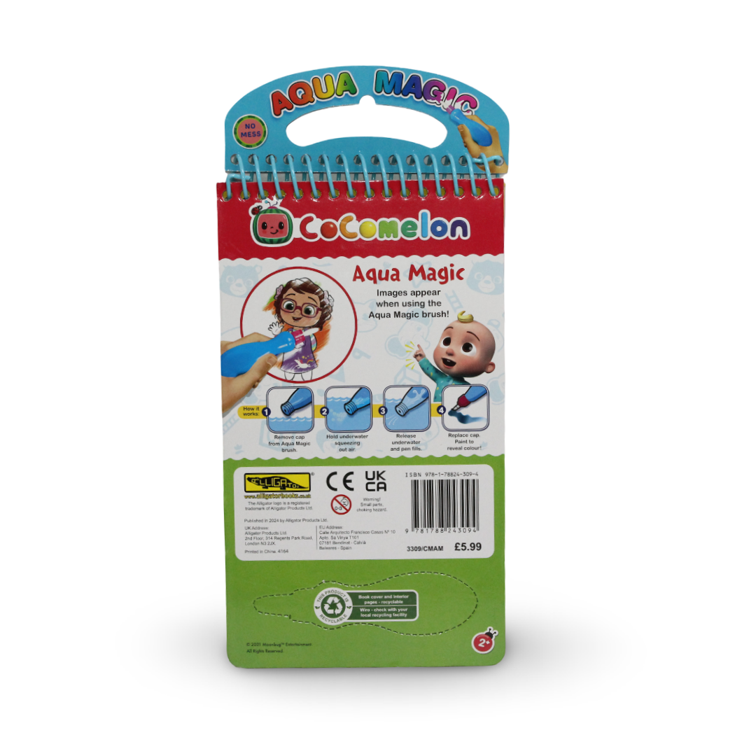 Cocomelon Aqua Magic الرسم المائي القابل لإعادة الاستخدام مع قلم مائي
