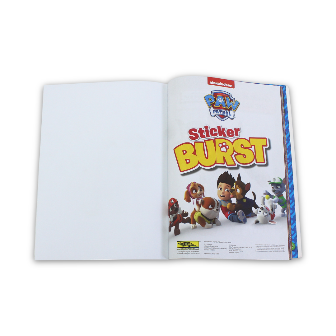 Nickelodeon Paw Patrol Sticker Burst activity Book Over 1000 Stickers - Assortments - Emco
