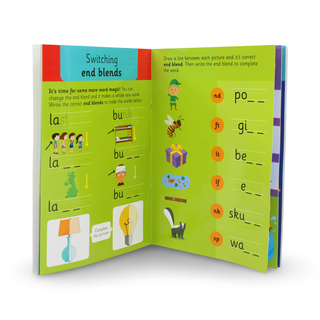 Wipe Clean Phonics Activity Book - Assortments