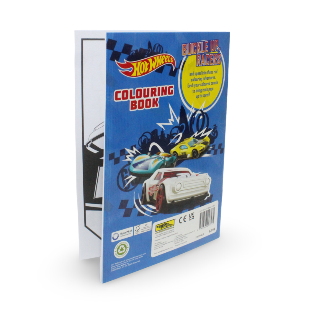 Hot Wheels Colouring Book