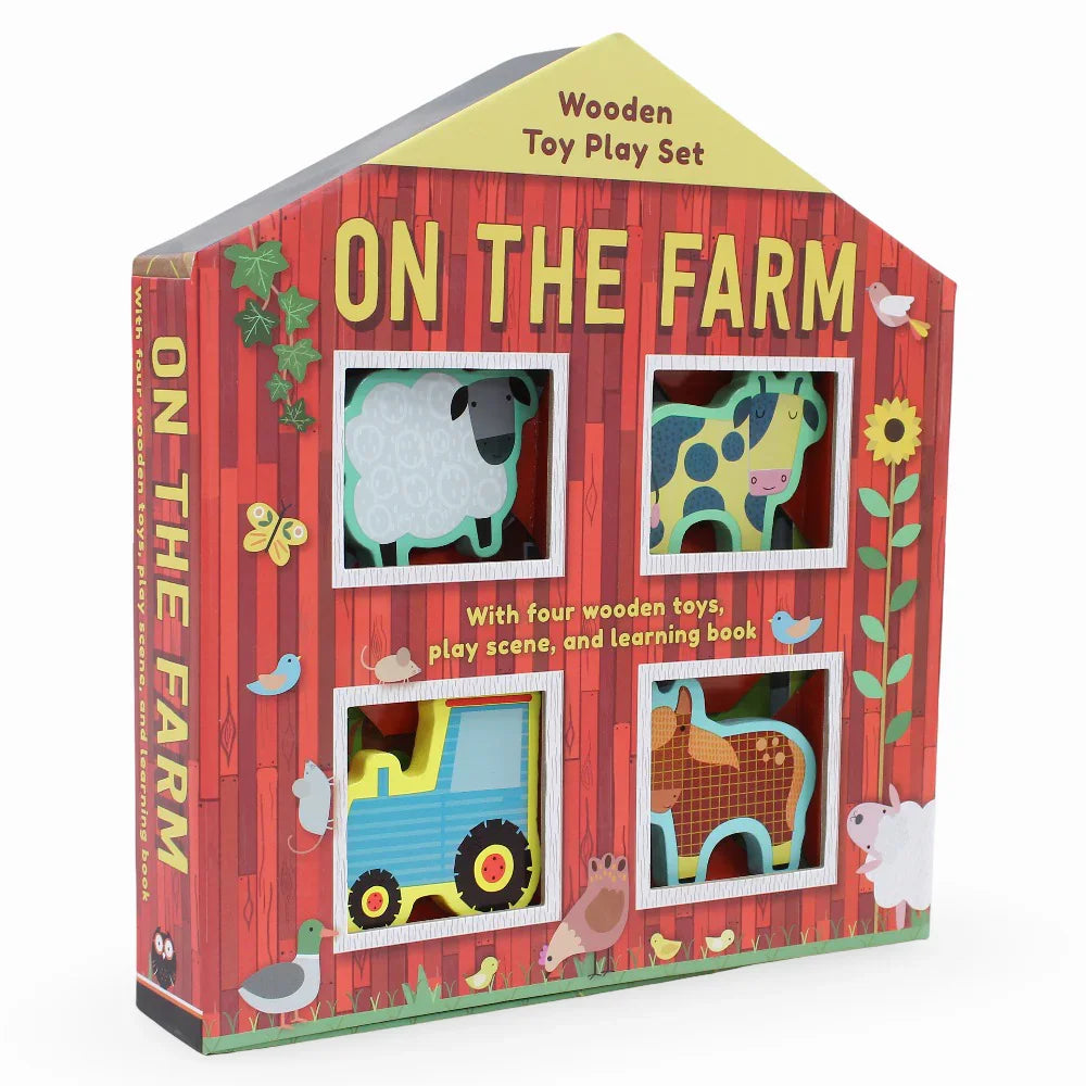 On the Farm – Sound Book + Wooden Toys