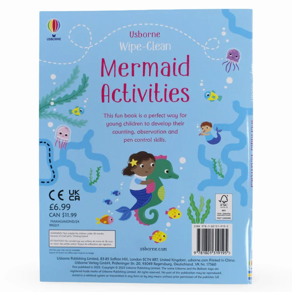 Wipe-Clean Mermaid Activities – Splash into Learning Fun