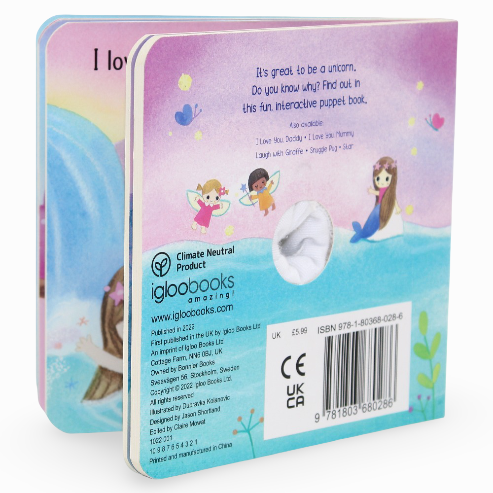 Igloo Books "Unicorn" Finger Puppet Board Book