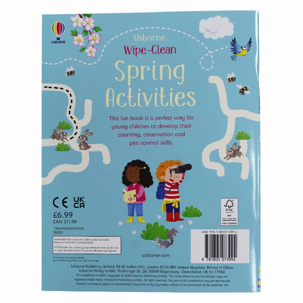 Wipe-Clean Spring Activities – Bloom with Every Page