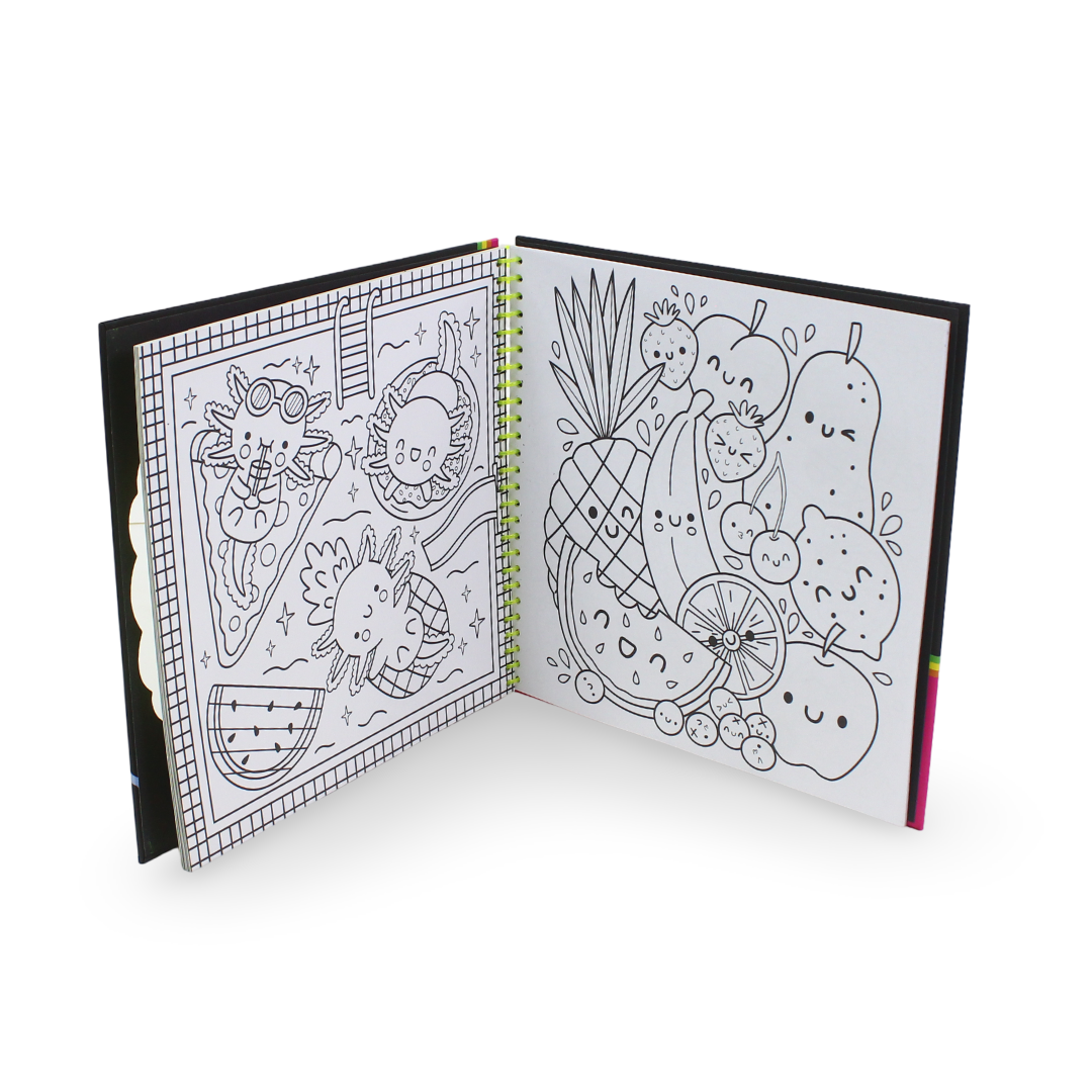 Igloo Books Neon Cuties: Scratch Art & Coloring Activity Book - Assortments