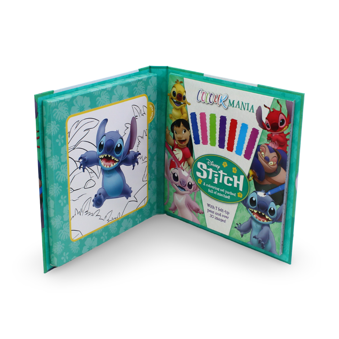 Igloo Books Disney Colour Mania Stitch Colouring Set - Assortments