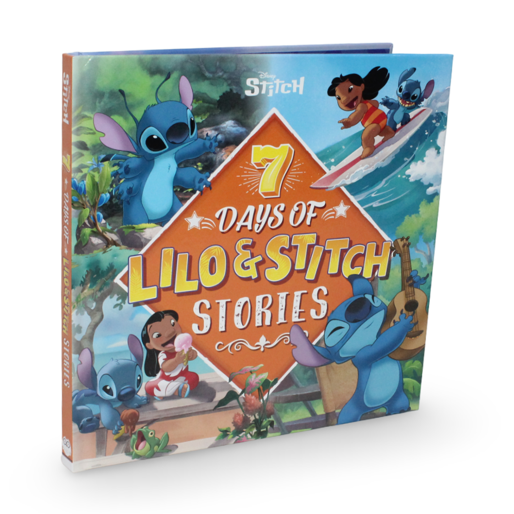 "7 Days of Lilo & Stitch Stories" Hardcover Book