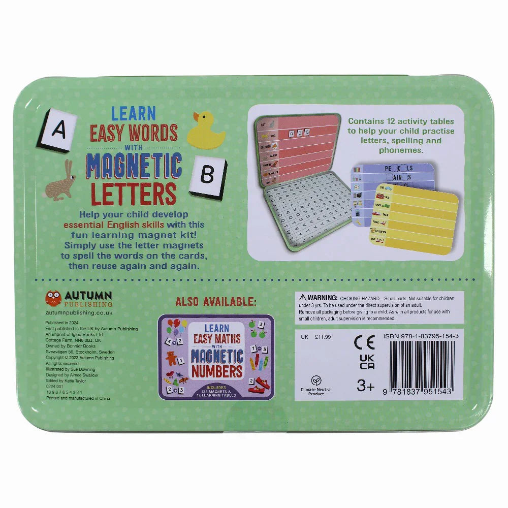 Learn Easy Words with Magnetic Letters