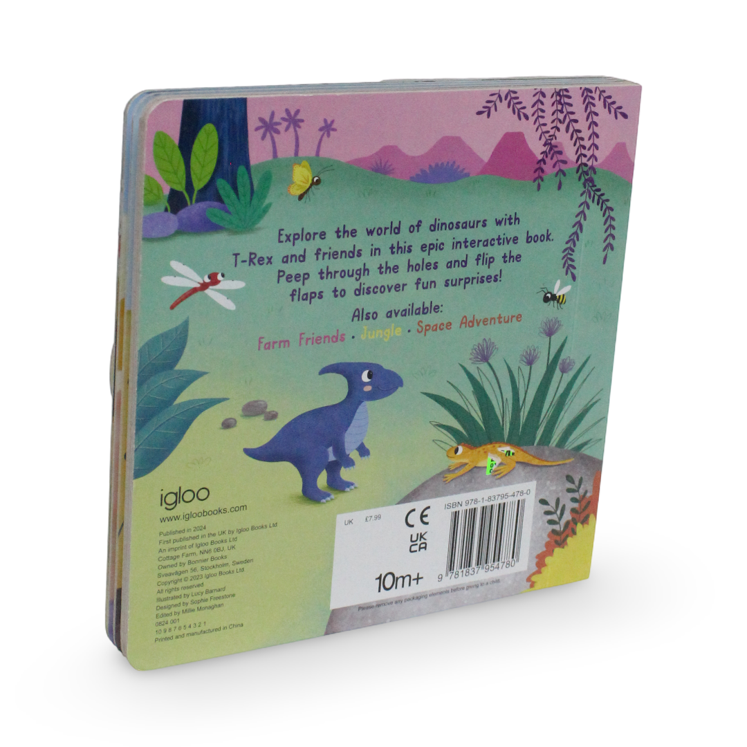 Igloo Books Dino Peep-Through Surprises! Board Book