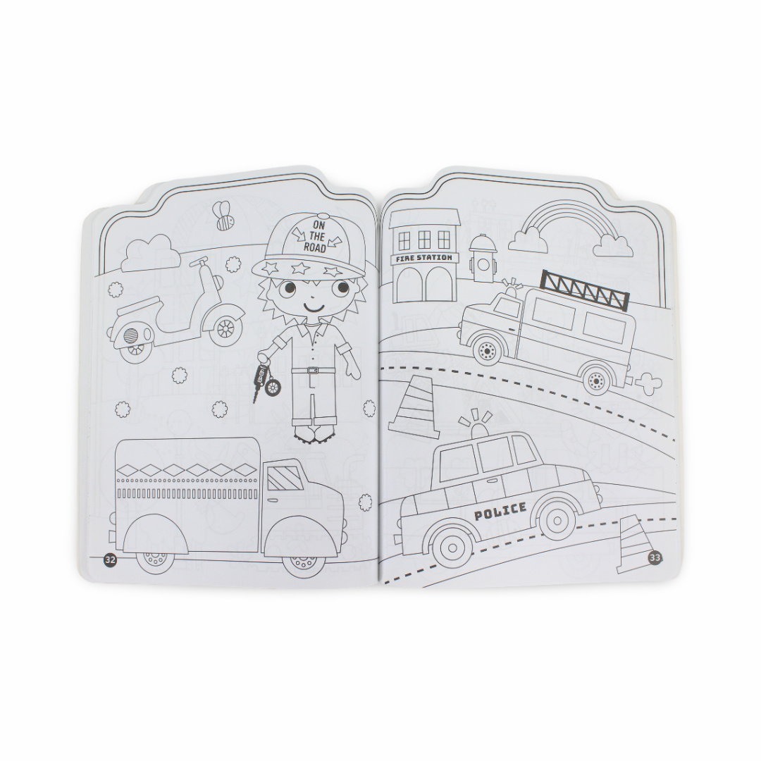 My Favourite Trucks and Diggers Colouring Book