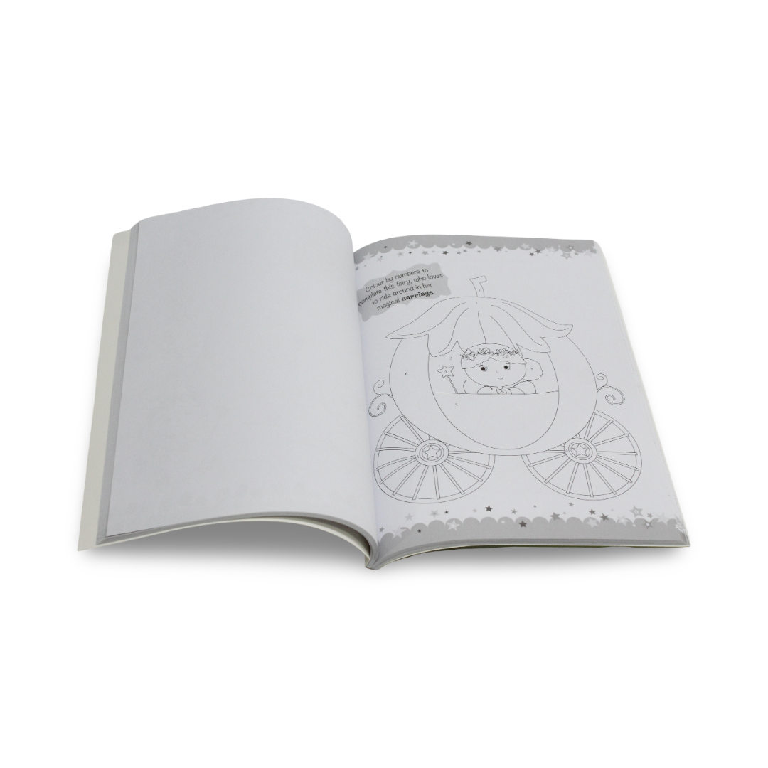 Super Bumper Colouring Fun Sparkly Fairies Book - Assortments - Emco