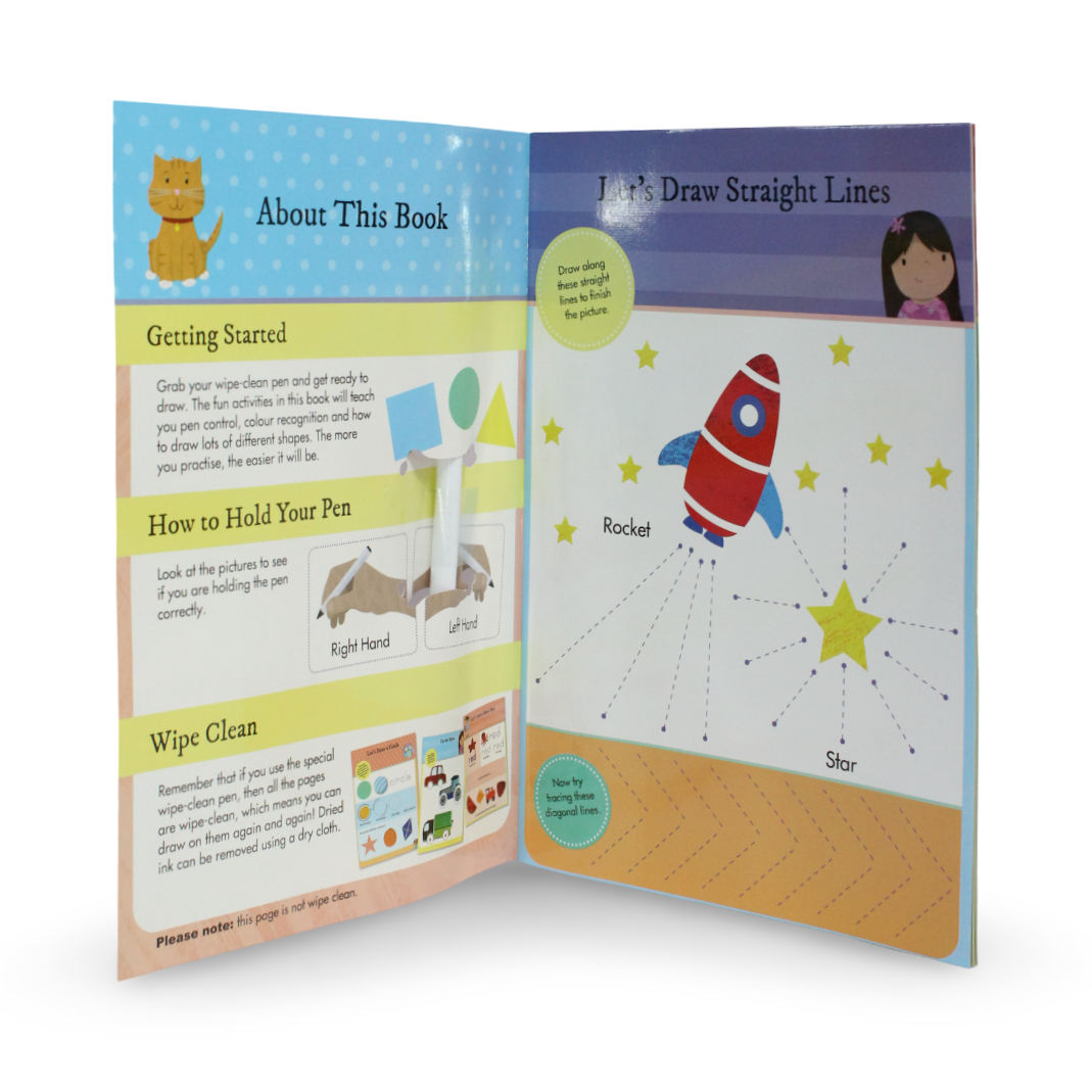 Wipe Clean "I Know My... Shapes and Colours" Book - Assortments - OKO