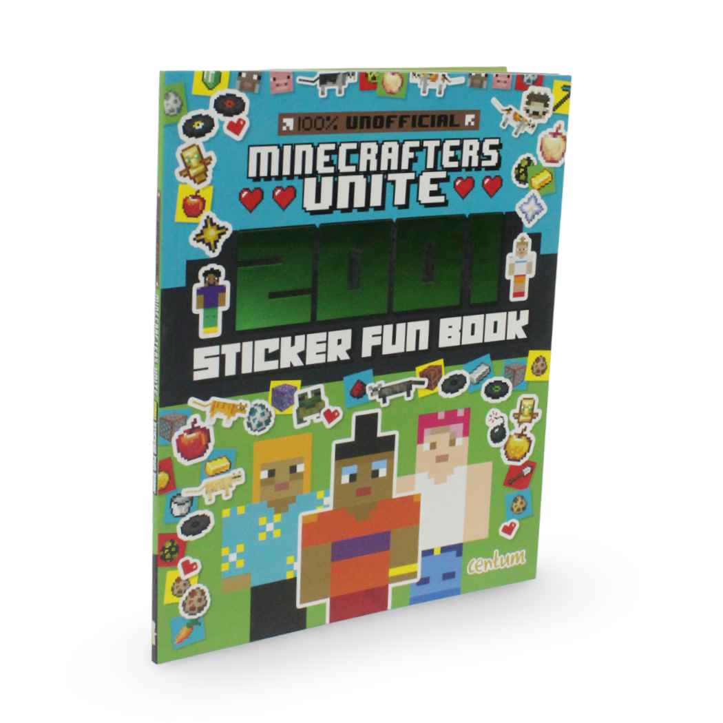 Centum Books "Minecrafters Unite" 2001 Sticker Fun Book - Assortments