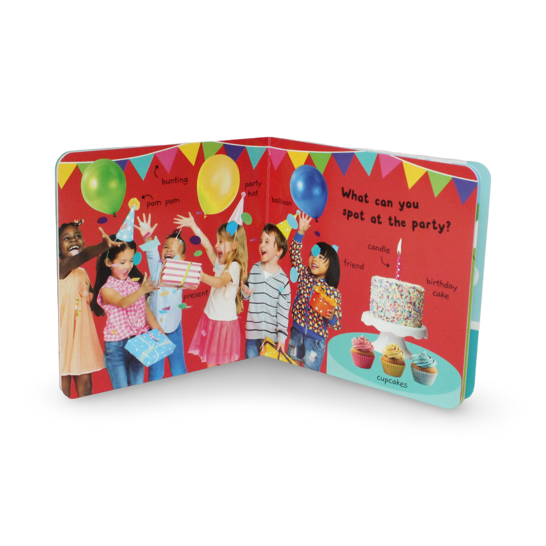 "50 First Words About My Day" Board Book - Assortments - OKO