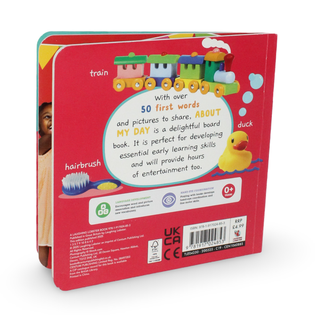 "50 First Words About My Day" Board Book