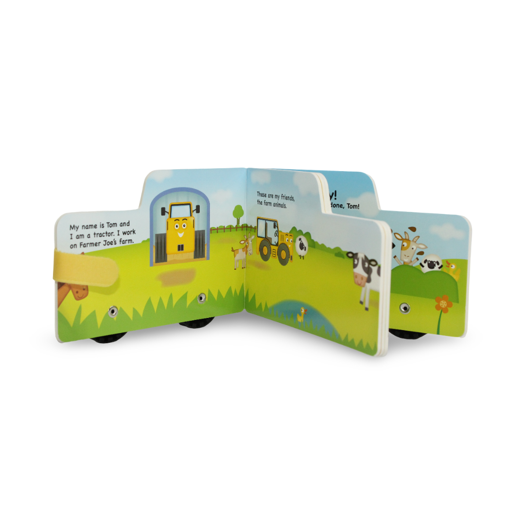 Yoyo Books The "Rolling Wheels: Tom the Tractor" Board Book - Assortments