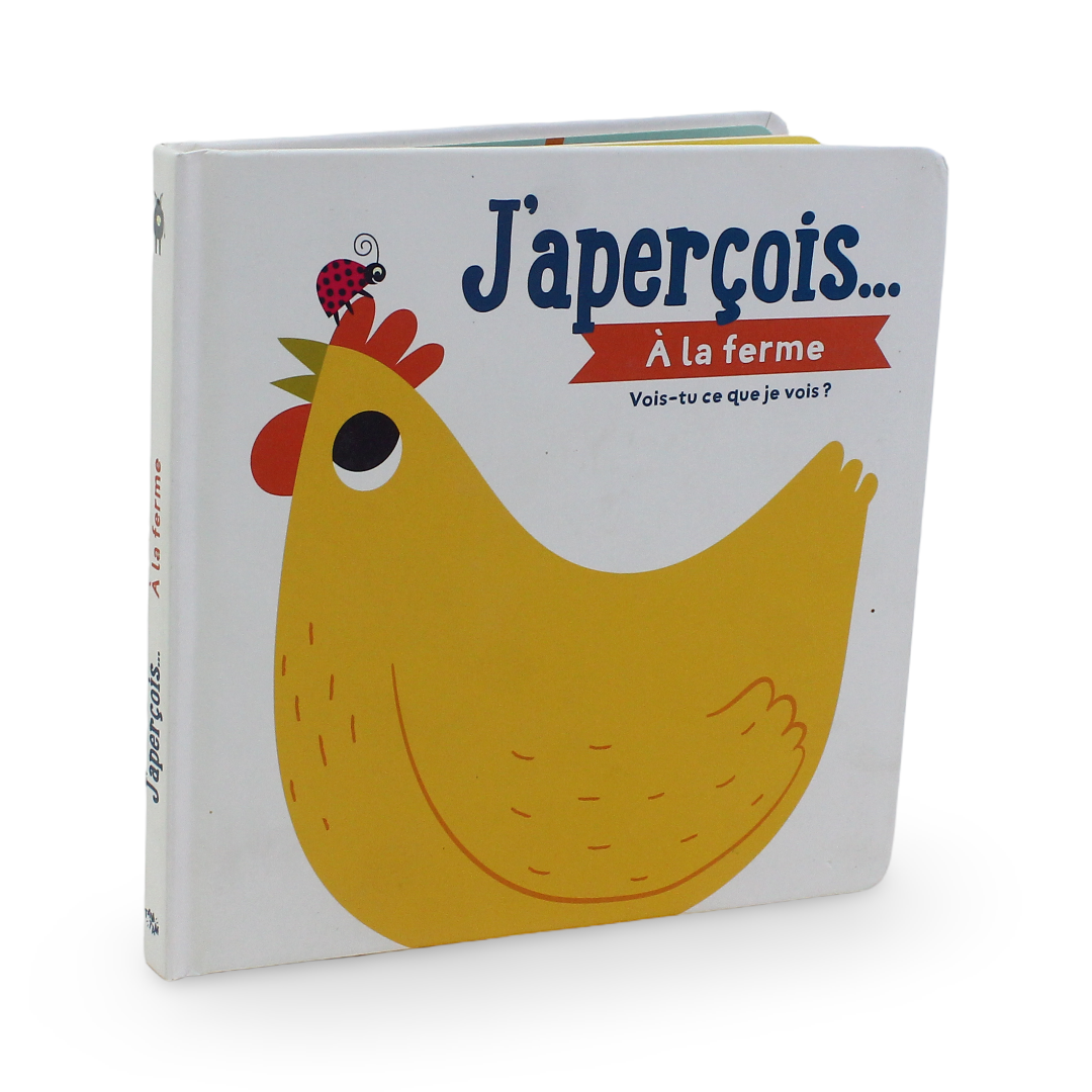 YoYo Books "J'aperçois à la ferme" ((I Spy At the Farm) French Board Book