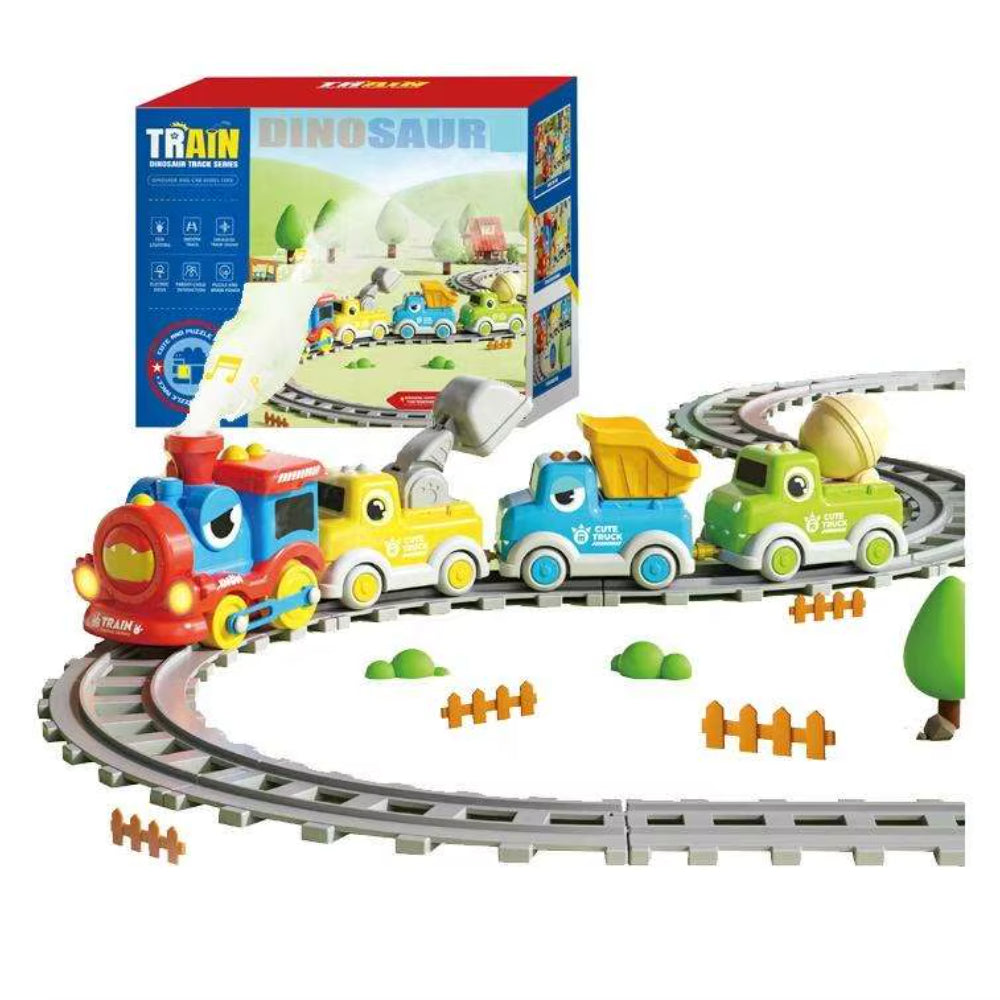 Dinosaur Track Series Electric Toy Train Set