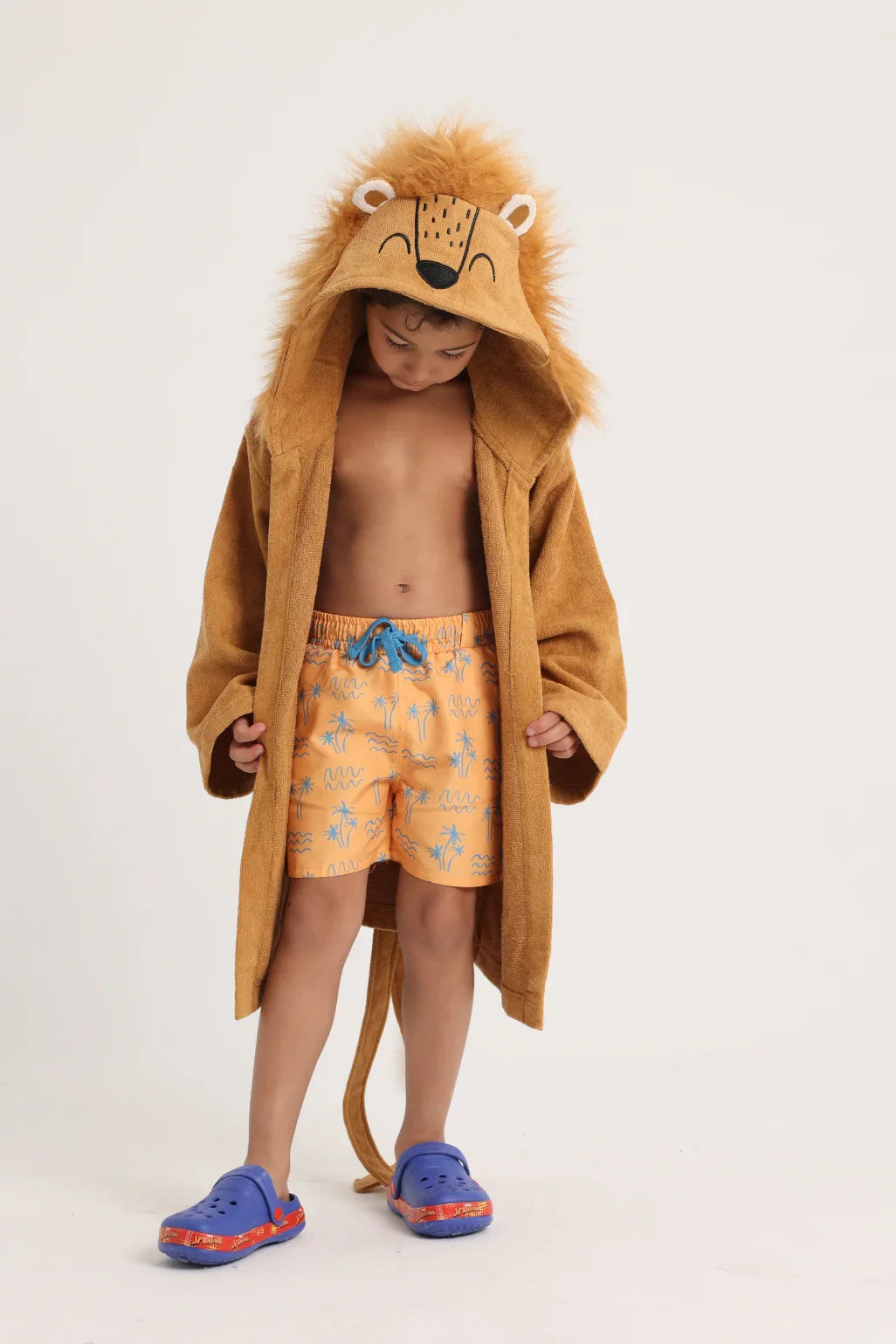 Unisex Baby Swim Robe – Lion Design