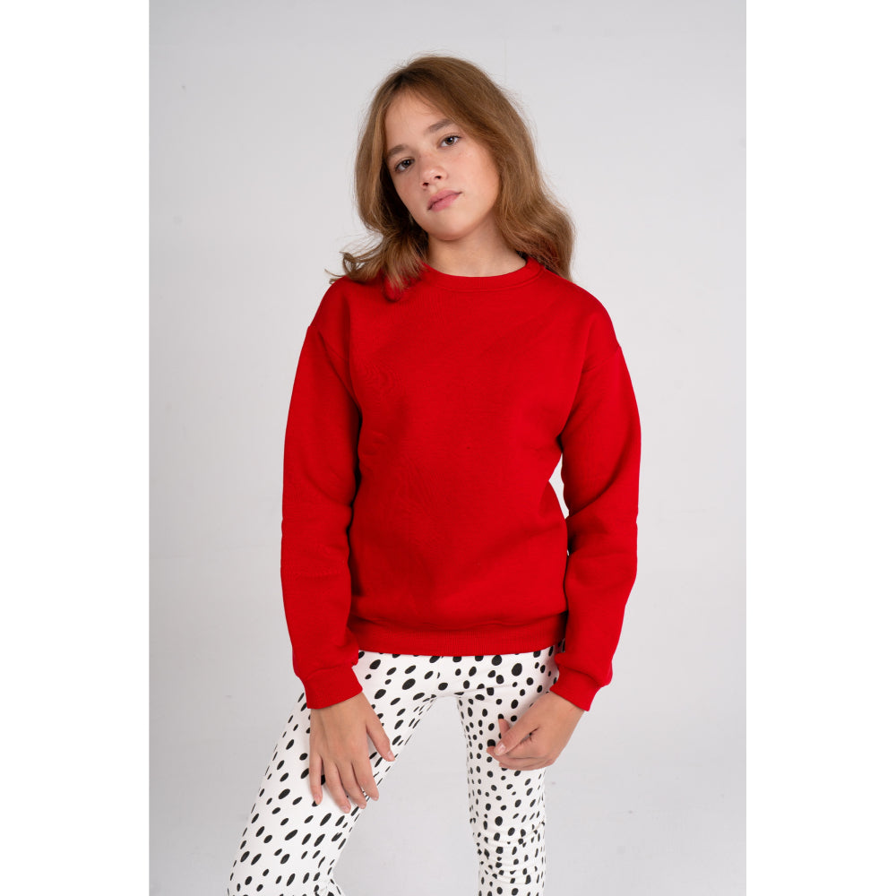 Unisex Plain Sweatshirt – Red