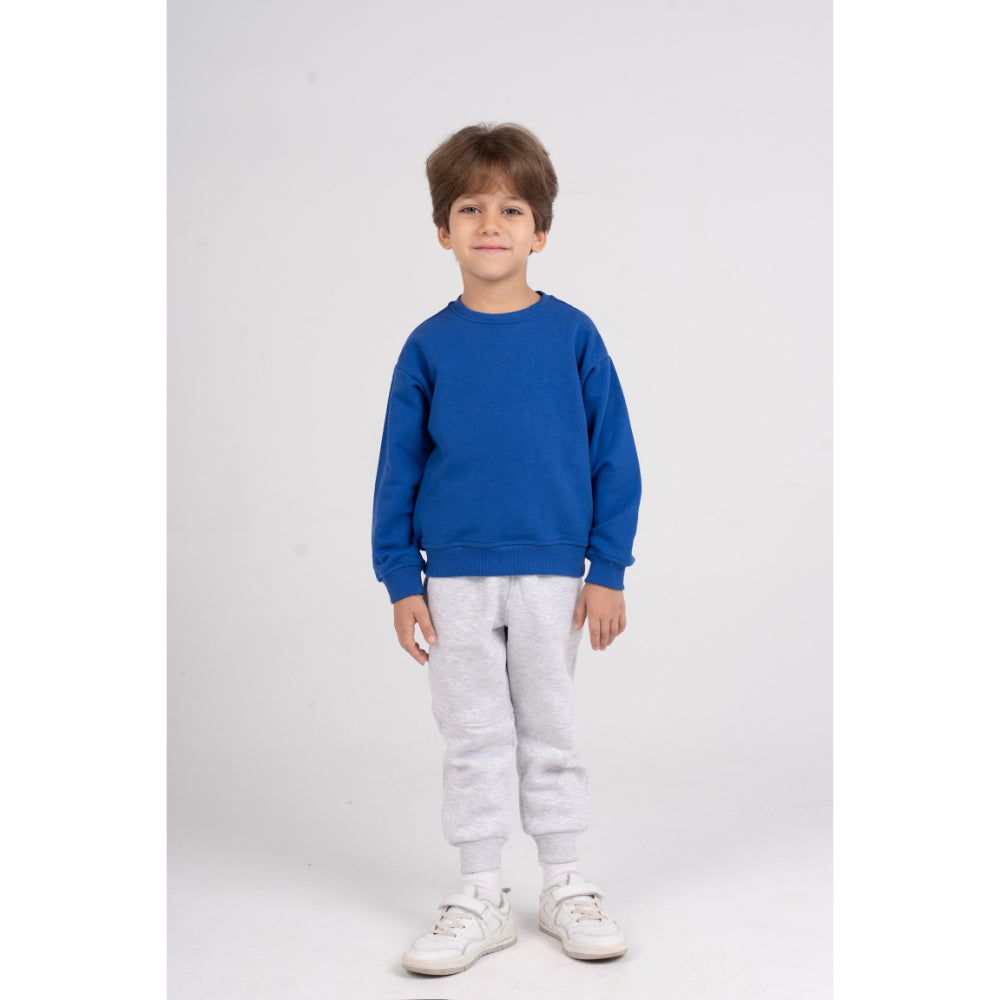 Unisex Plain Cotton Sweatshirt – Blue