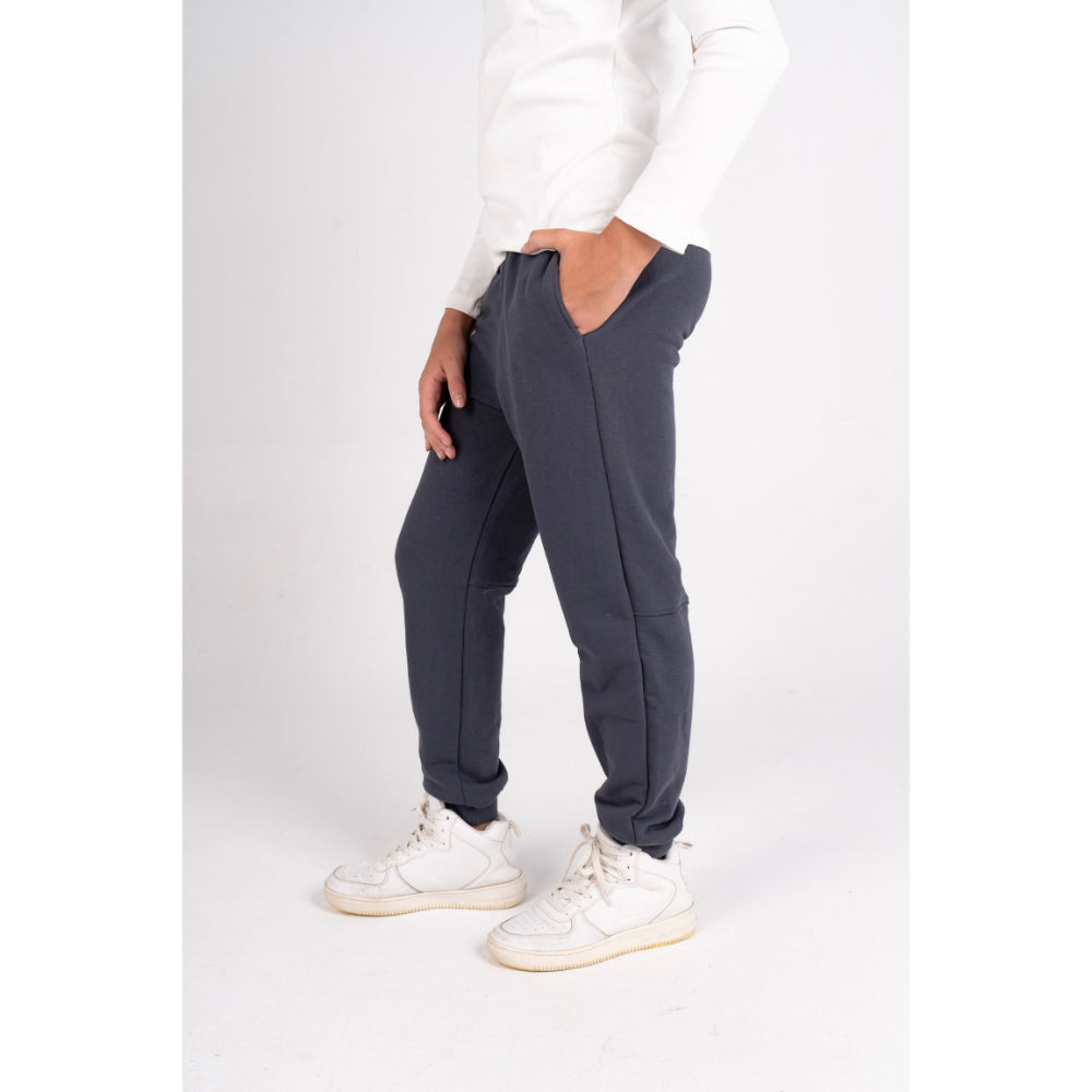 Unisex Plain Sweatpants – Dark Grey