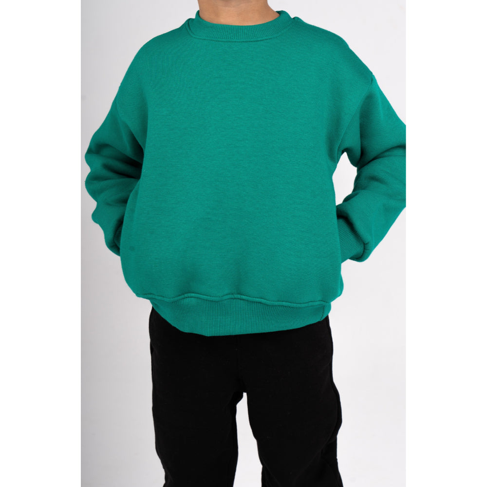 Unisex Plain Cotton Sweatshirt – Green