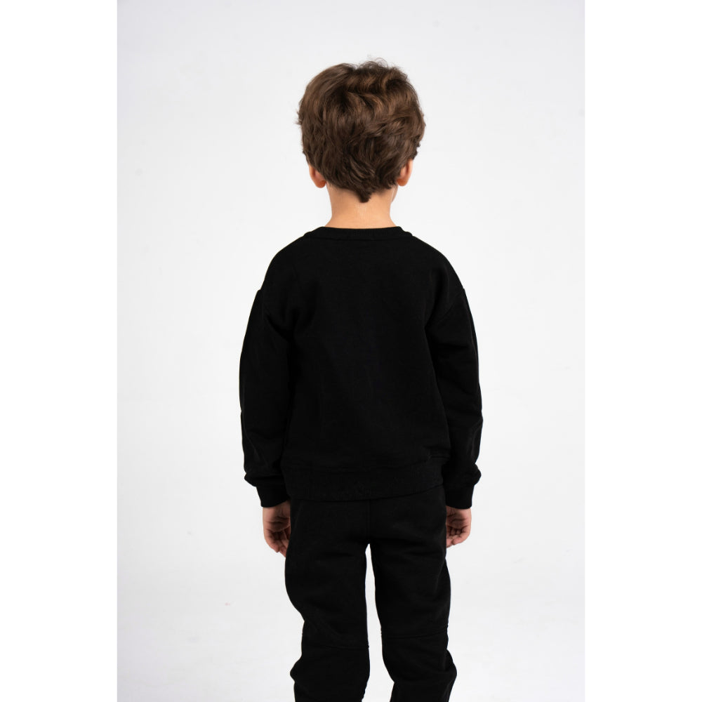 Unisex Plain Cotton Sweatshirt – Black