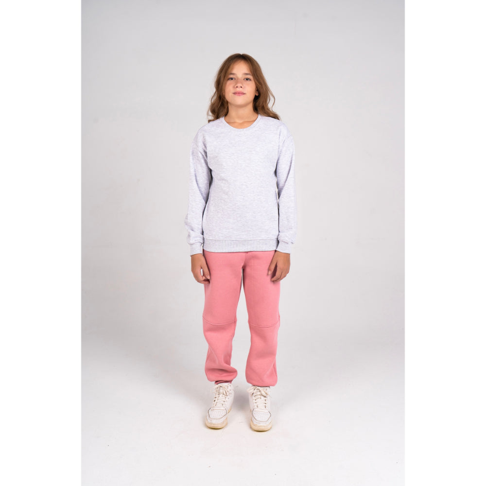 Unisex Plain Cotton Sweatshirt – Grey - Clothing - Ourkids