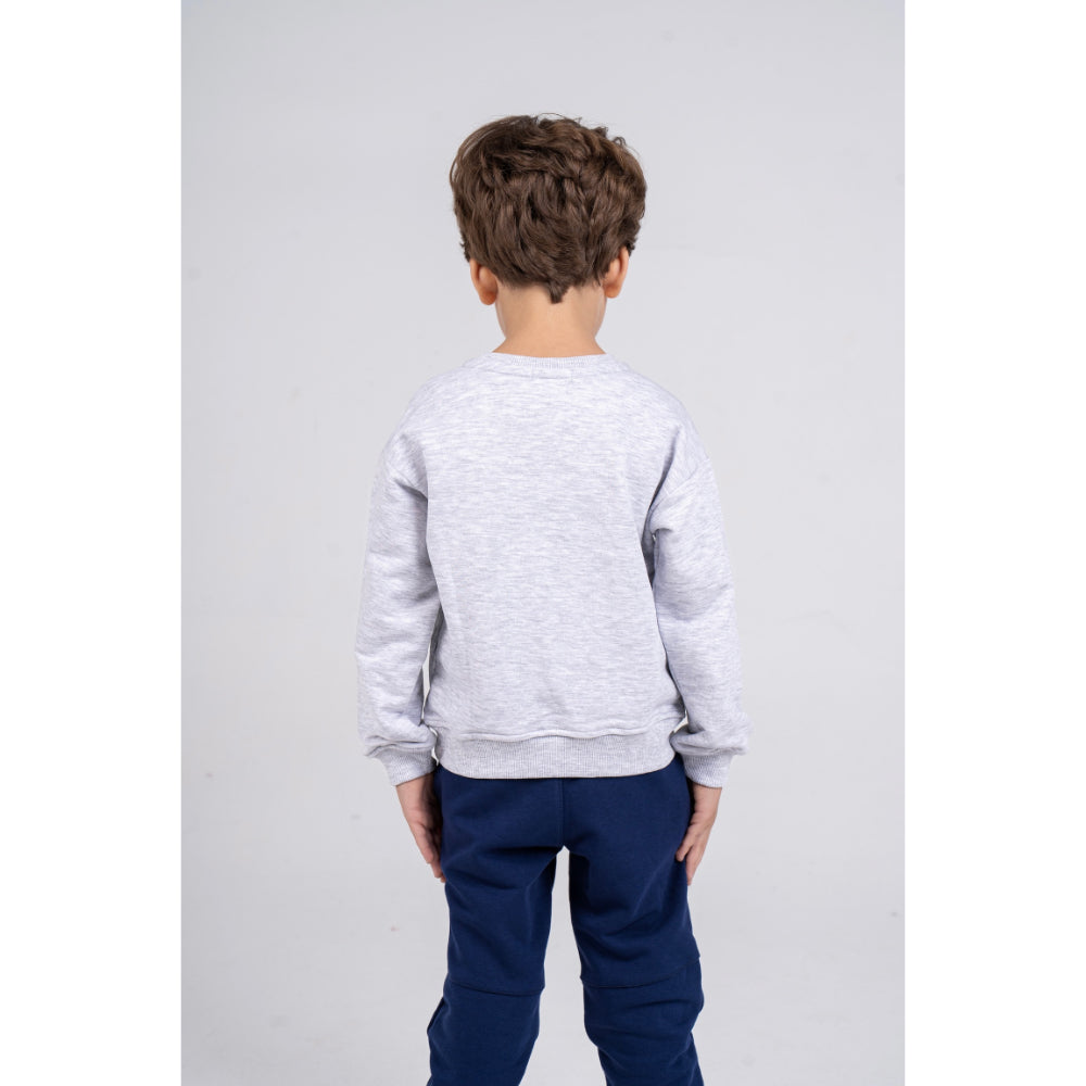 Unisex Plain Cotton Sweatshirt – Grey
